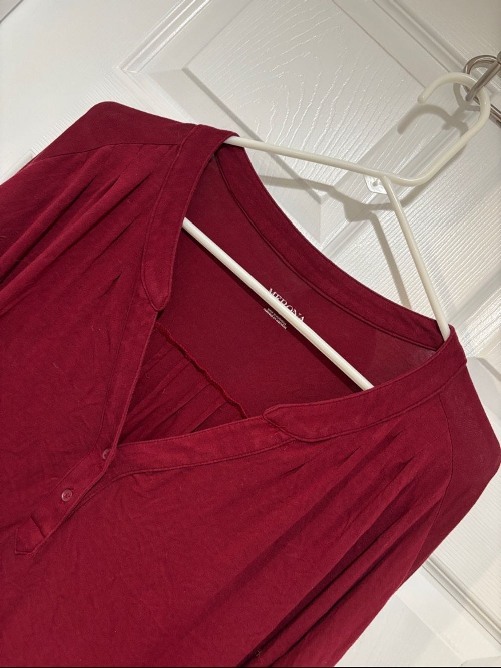 MERONA Burgundy Women's Tunic Top
